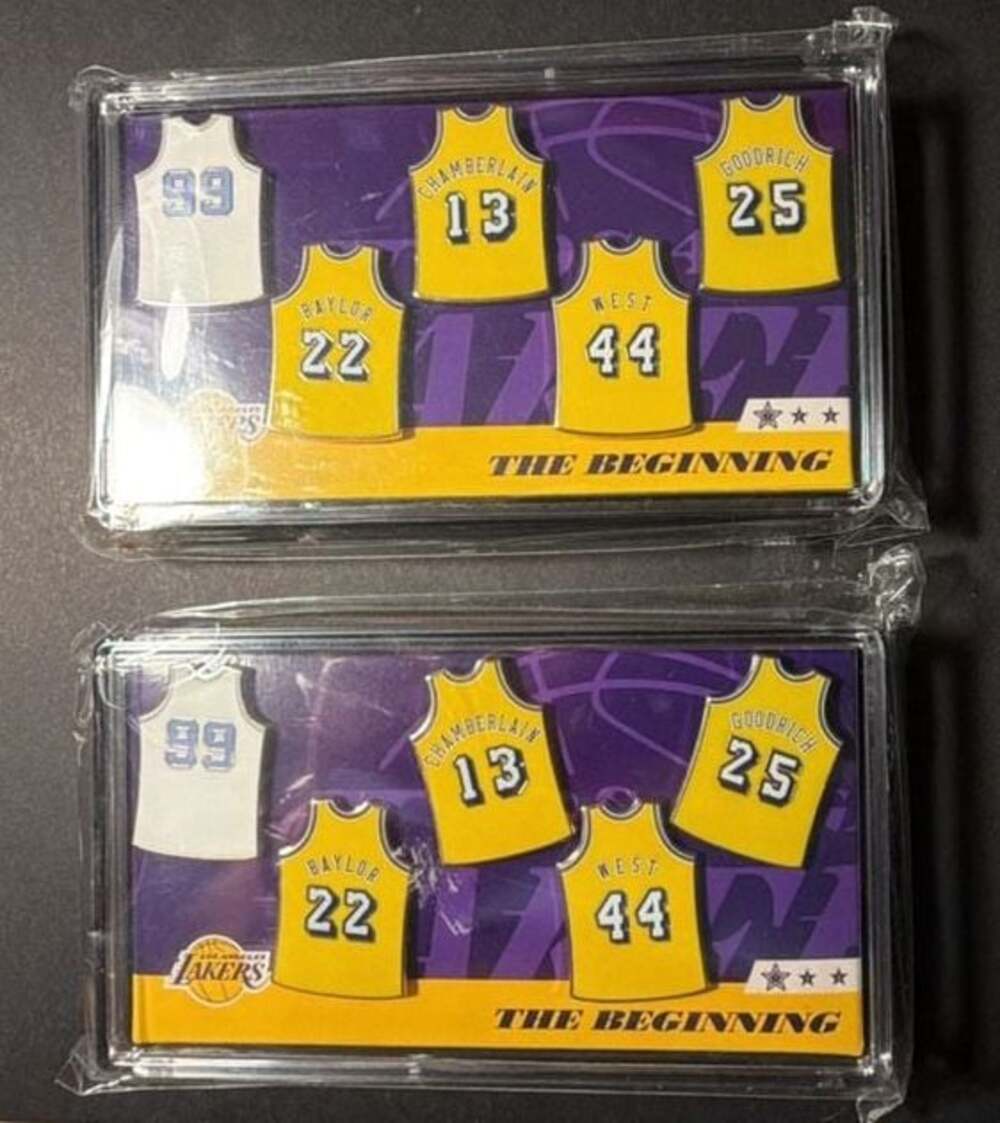 Los Angeles Lakers The‎ Beginning Jersey Pin Set (2 Pack)